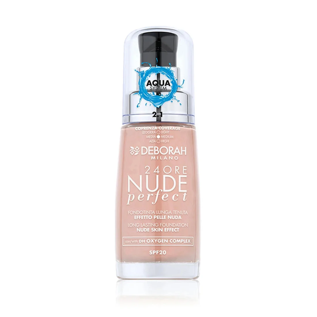 Deborah 24Ore Nude Perfect Fondotinta SPF20 2.1 Vanilla