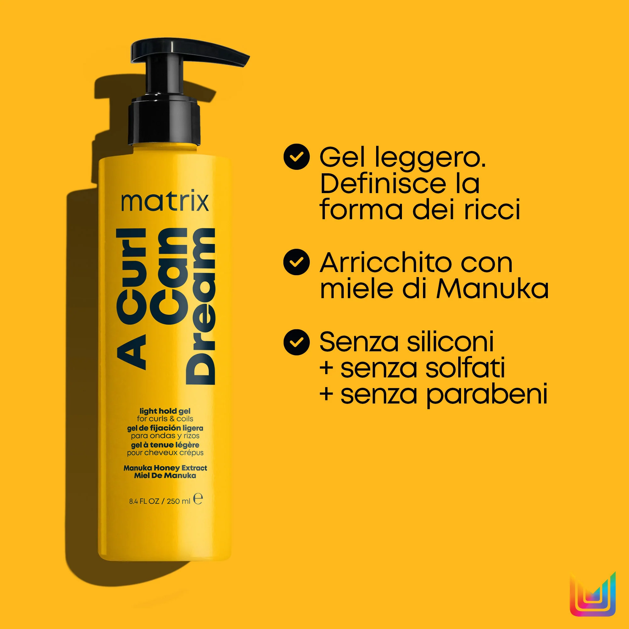 Matrix A Curl Can Dream Light Hold Gel 250 ml - Image 3