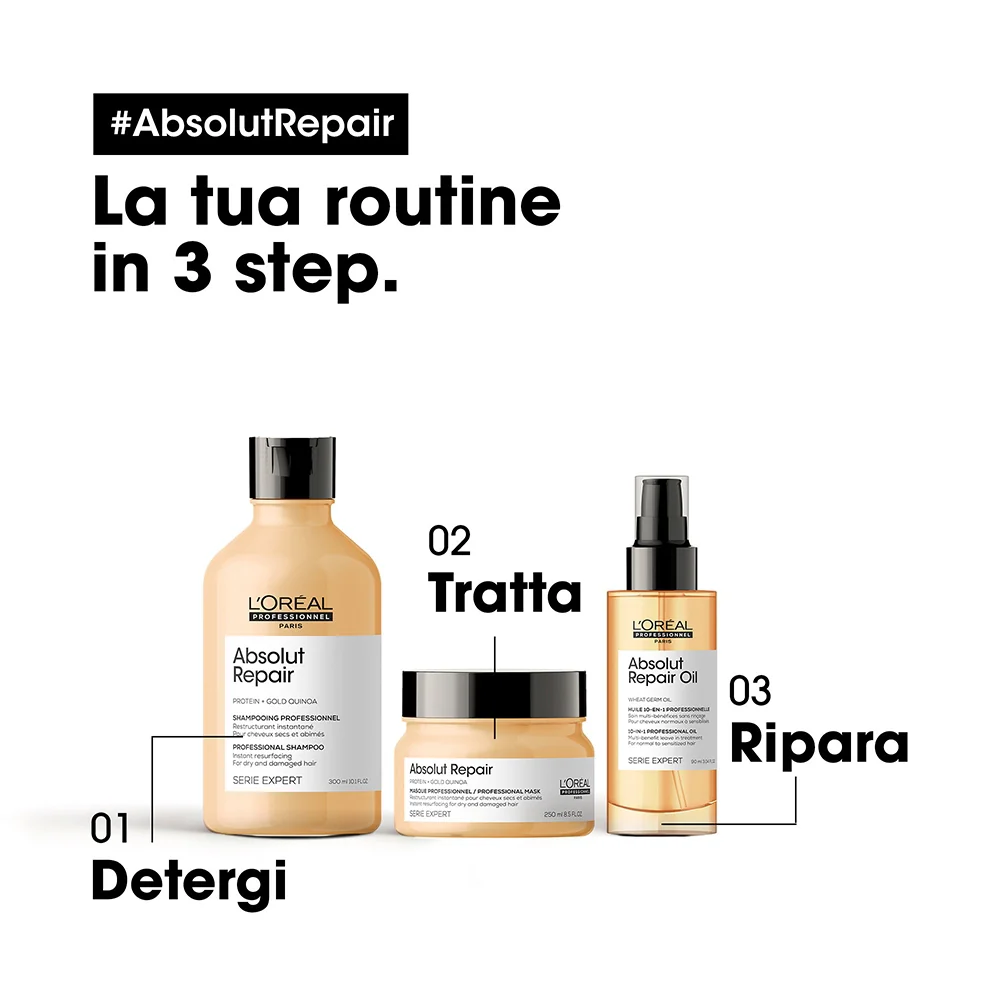 L'oreal Professionnel Absolut Repair Gold Mask 250 ml - Image 4