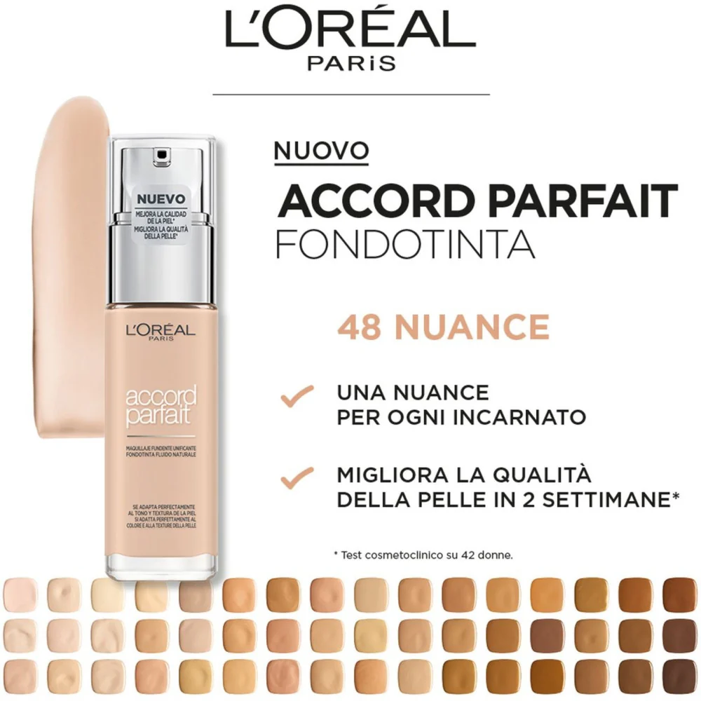 L'oréal Paris Accord Parfait Fondotinta 8.5D/8.5W Caramel Toffee - Image 3