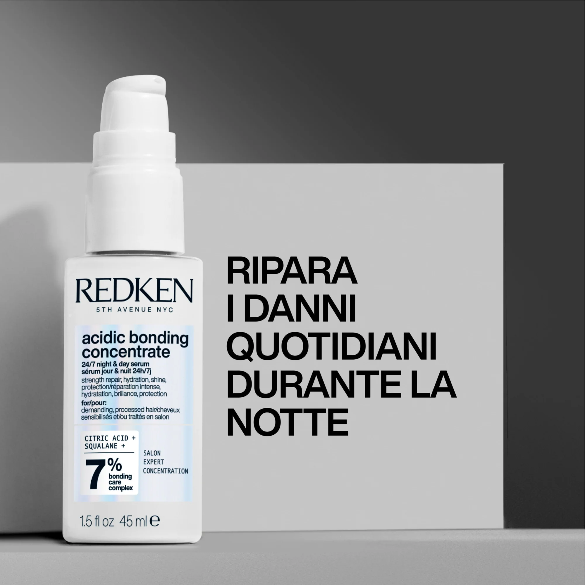 Redken Acidic Bonding Concentrate 24/7 Night & Day Serum 45 ml - Image 3