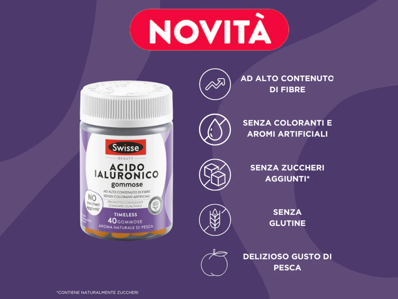 Swisse Acido Ialuronico Gommose 40 pz - Image 2