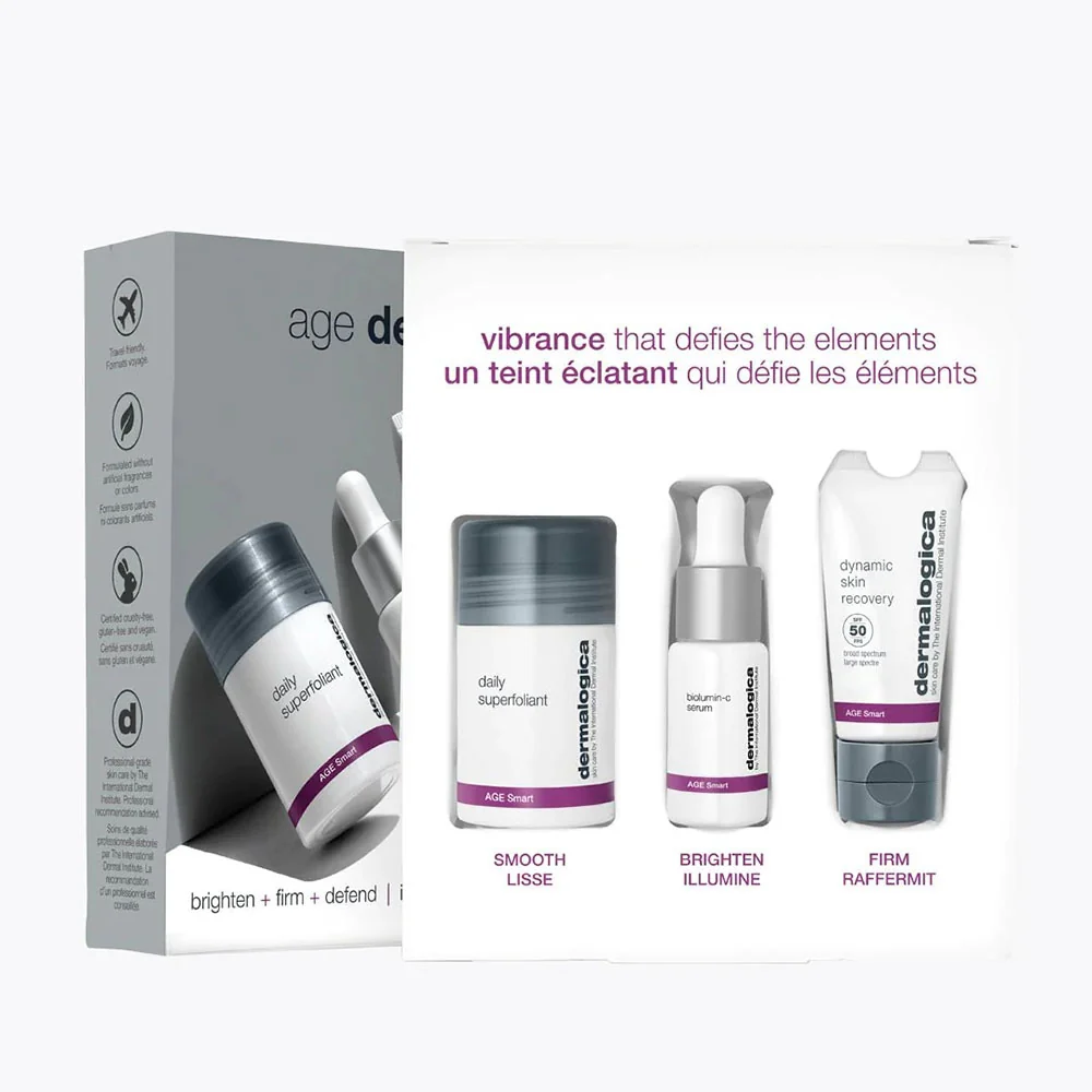 Dermalogica Age Defense Kit Daily Superfoliant + Biolumin-C Serum + Dynamic Skin Recovery SPF50 Set V1 - Image 3