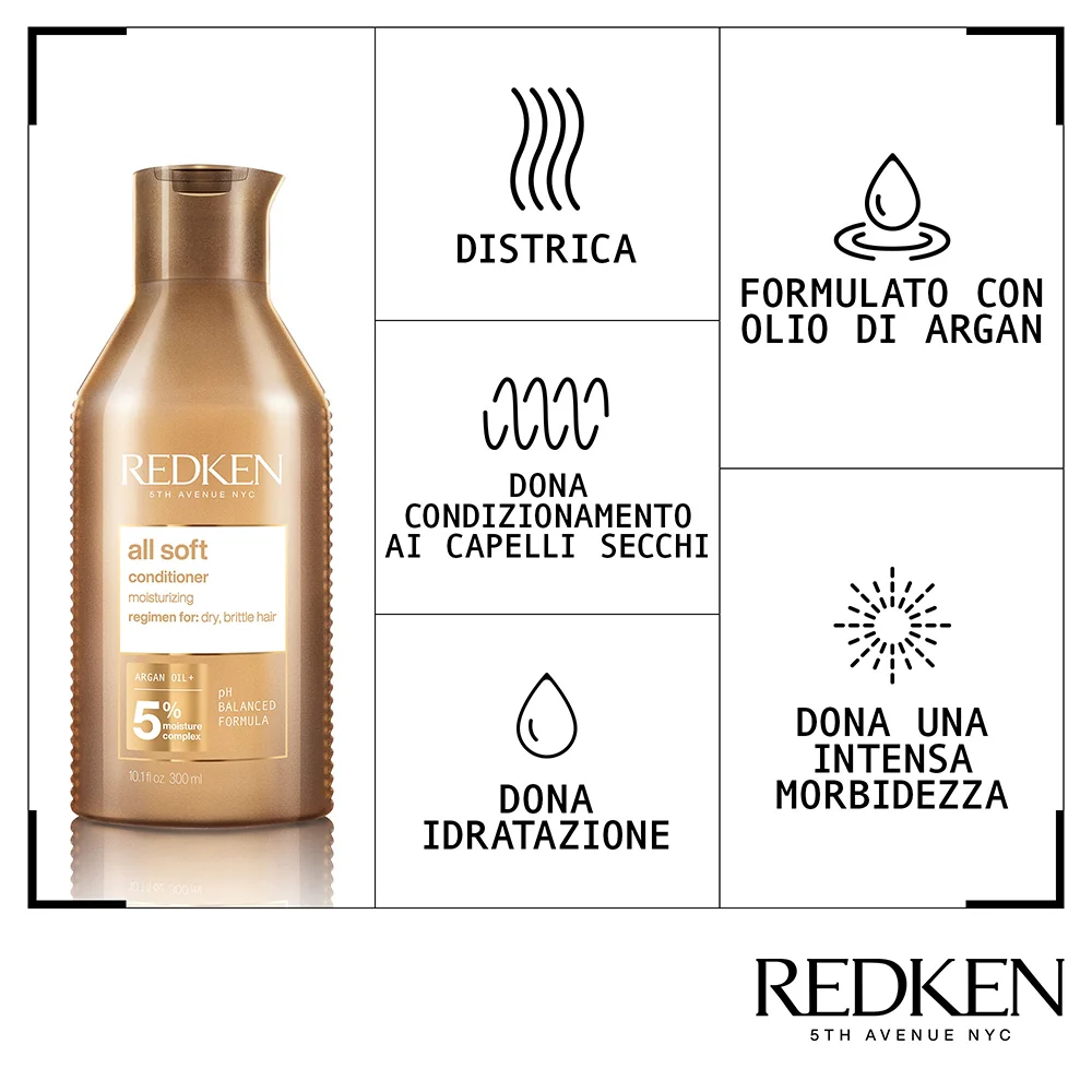 Redken All Soft Conditioner 300 ml - Image 2