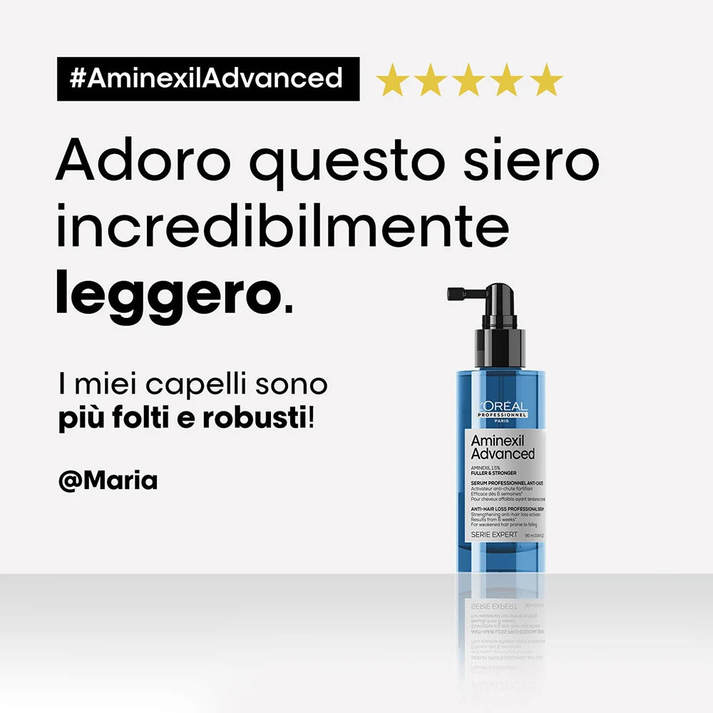 L'oreal Professionnel Aminexil Advanced Siero Fuller & Stronger 90 ml - Image 4