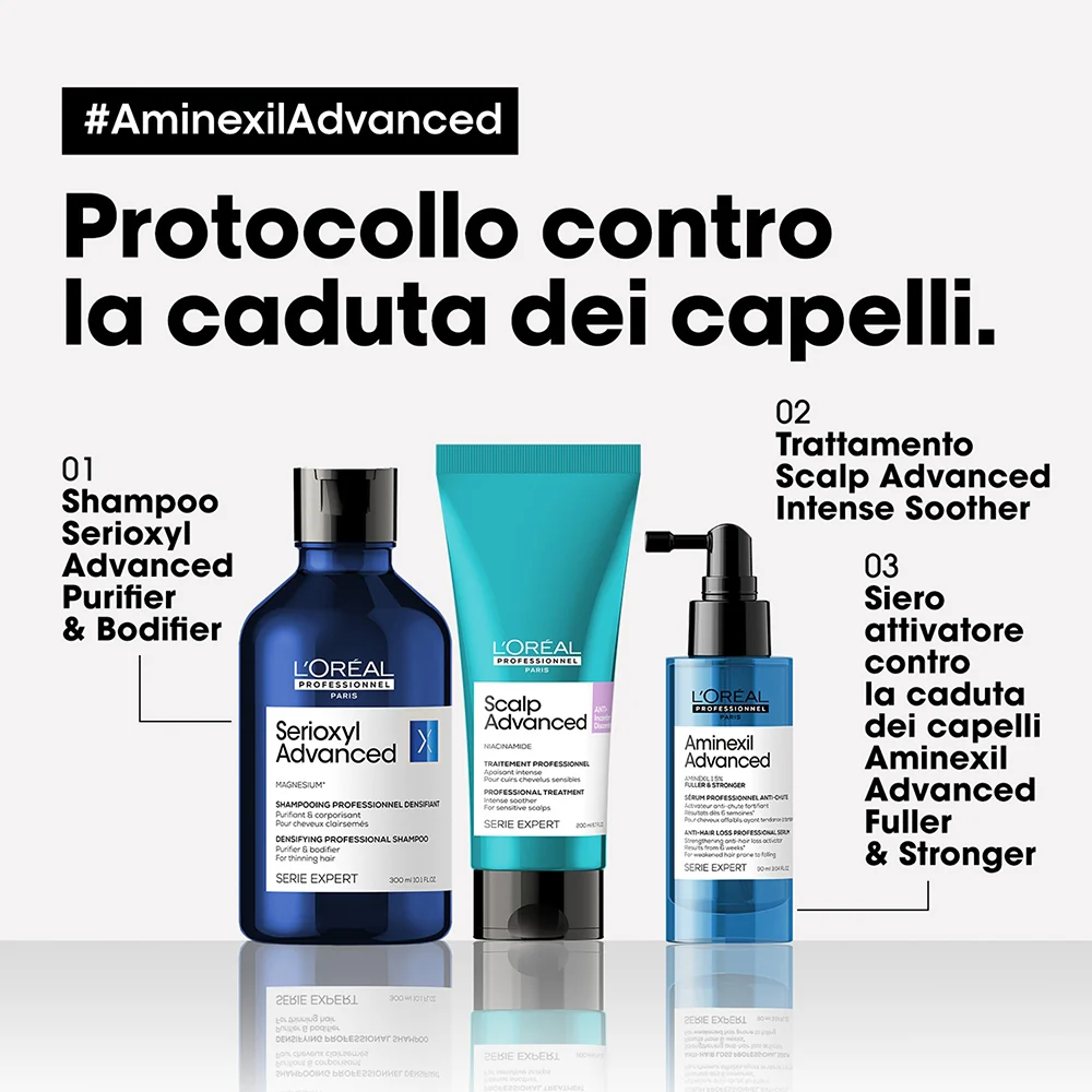 L'oreal Professionnel Aminexil Advanced Siero Fuller & Stronger 90 ml - Image 5