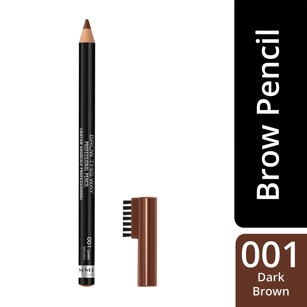 Rimmel Brow This Way 001 Dark Brown - Image 5