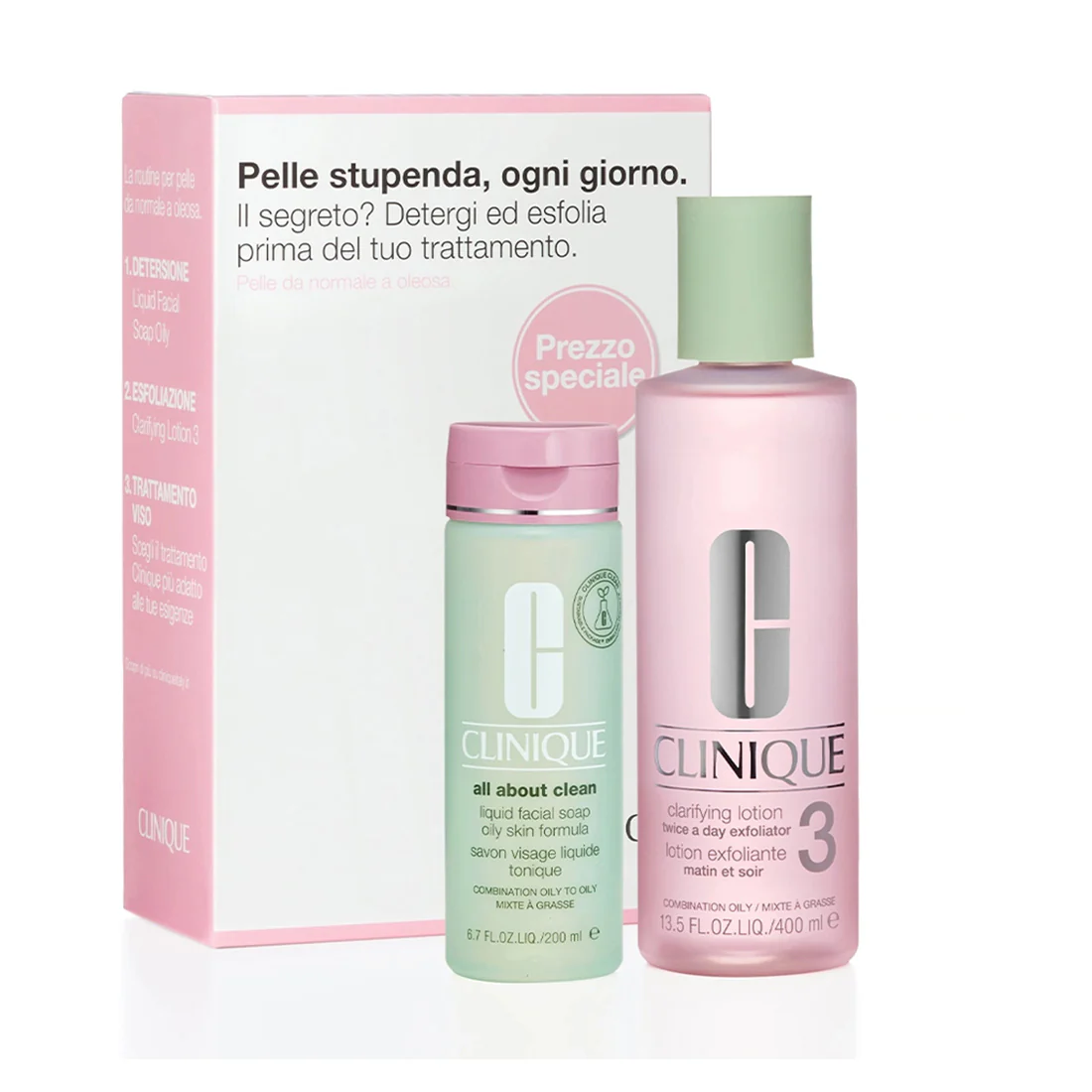 Clinique Cofanetto Detersione Per Pelle Da Mista A Normale