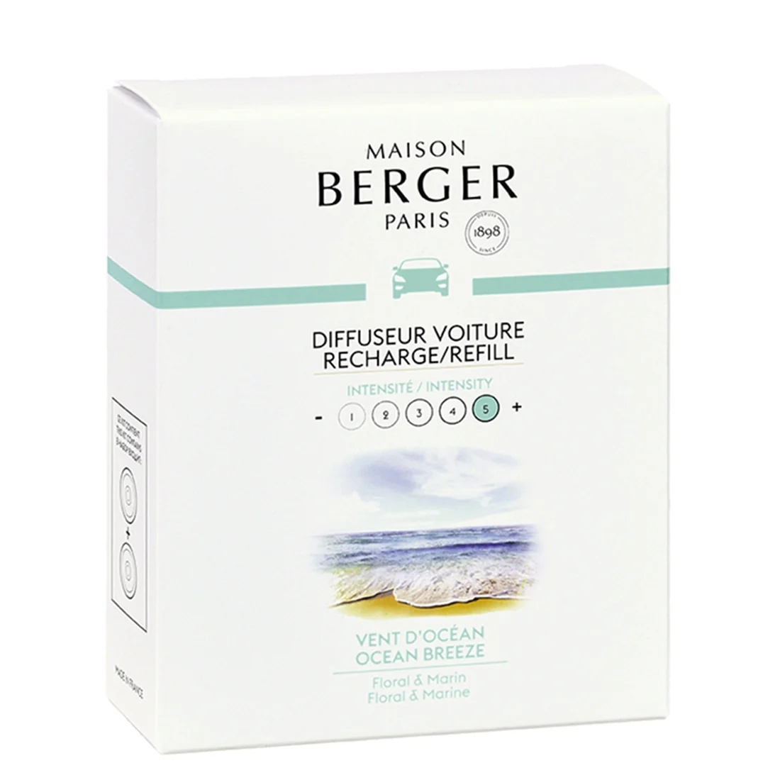 Maison Berger Paris Diffuseur Voiture Recharge Vent d'Océan 2x17gr eur Voiture Recharge Vent d'Océan