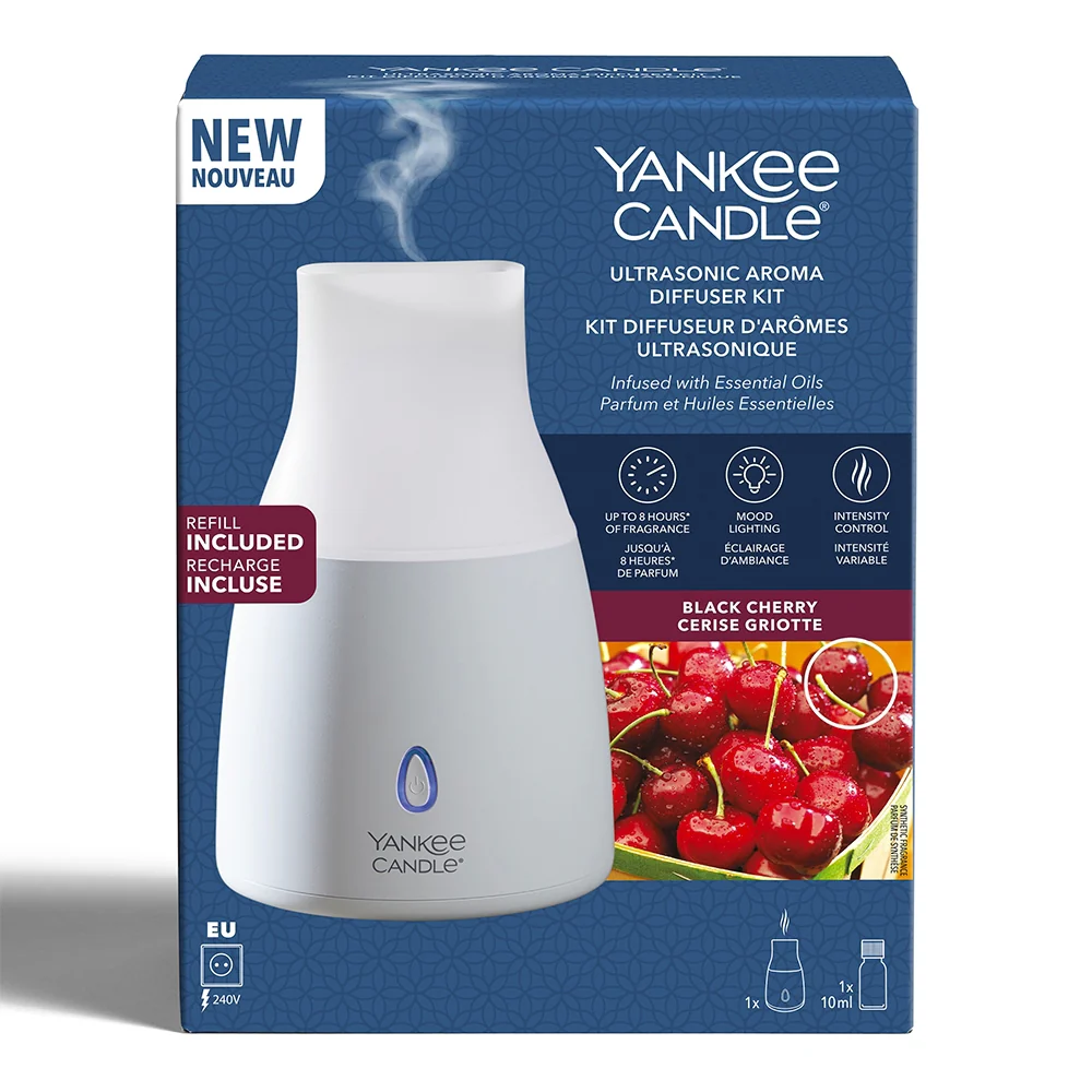 Yankee Candle Diffusore di fragranza ad ultrasuoni Kt Base Black Cherry Bianco ore di fragranza ad ultrasuoni Kt Base - Black Cherry - Image 3