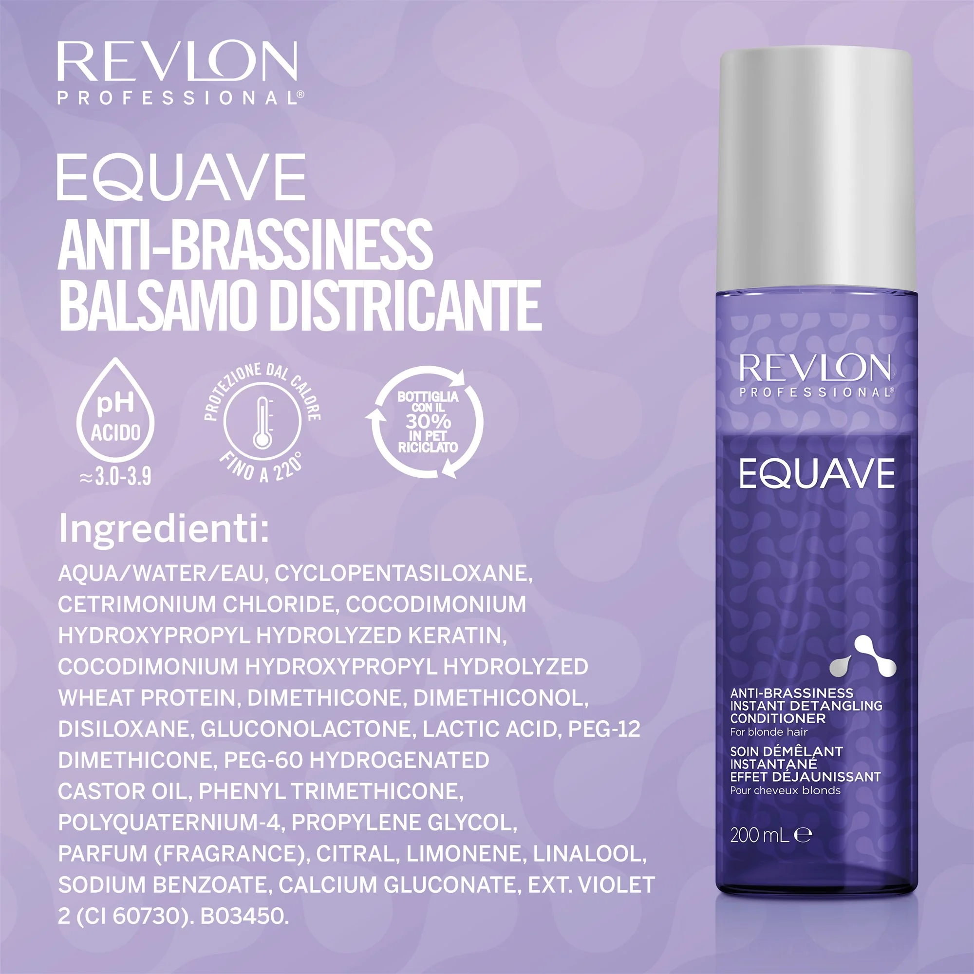 Revlon Professional Equave Anti-Brassiness Bi-Phase Detangling Conditioner 200 ml - Image 4