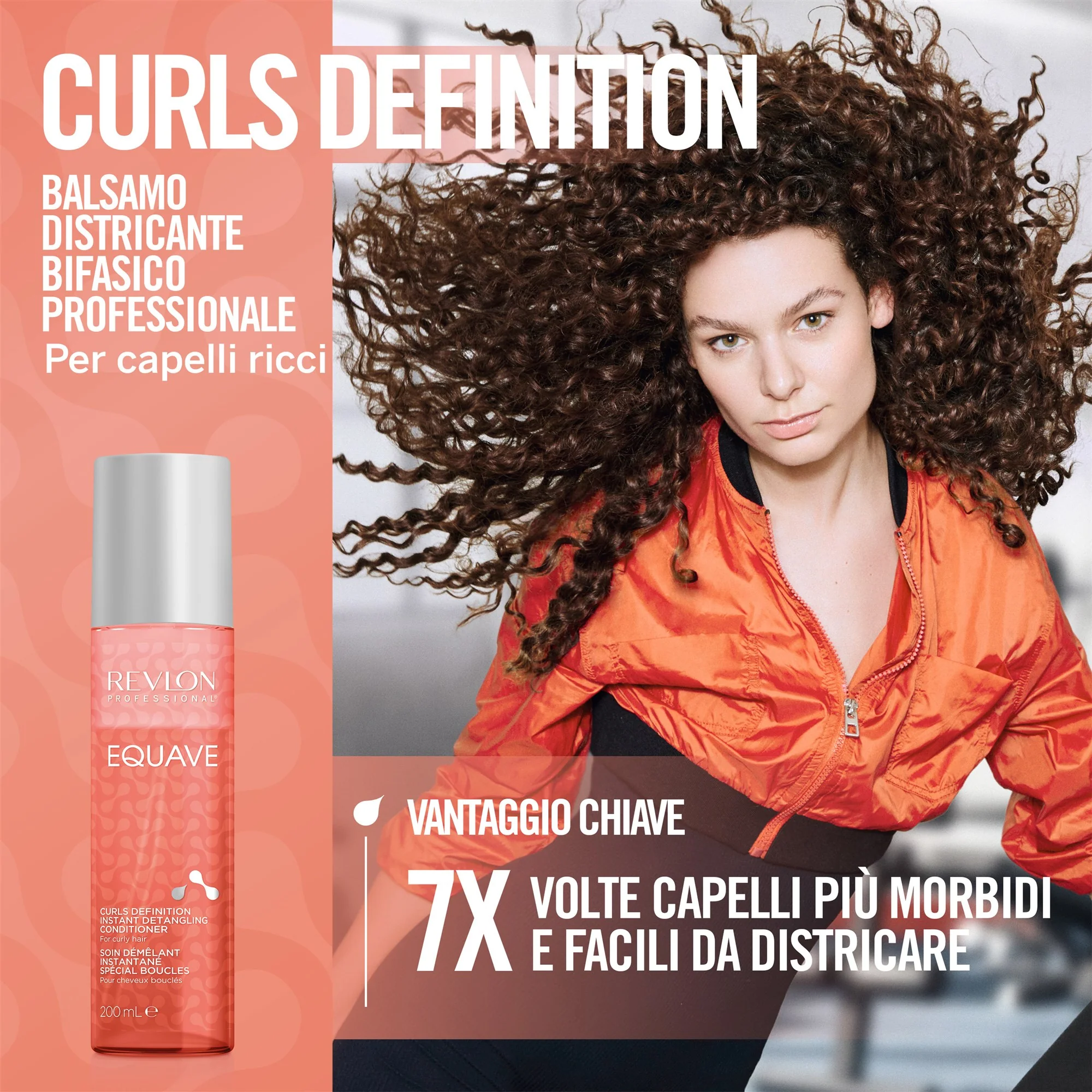 Revlon Professional Equave Curls Definition Bi-Phase Detangling Conditioner 200 ml - Image 2
