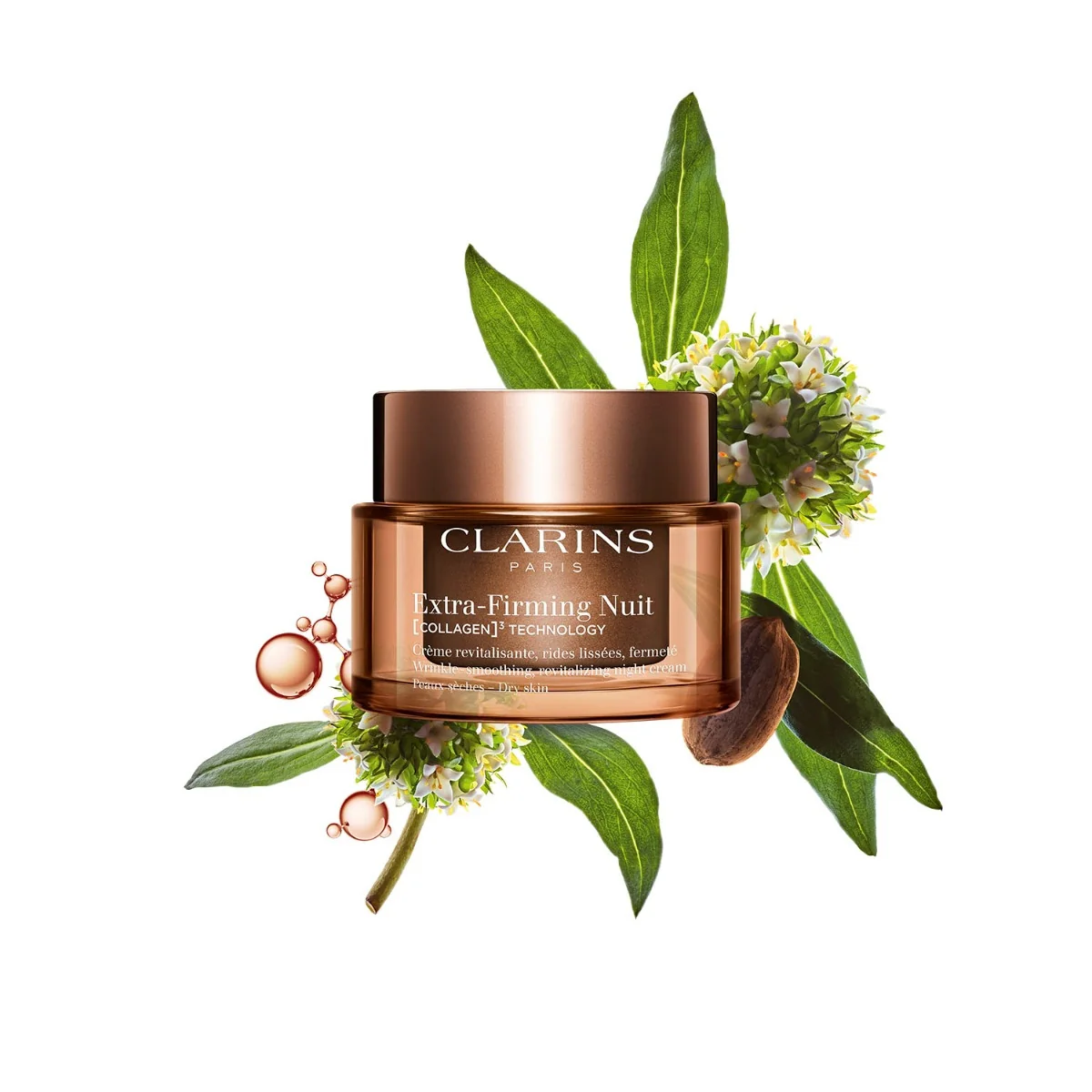 Clarins Extra-Firming Nuit Collagen Technology Peaux Seches  50 ml - Image 2