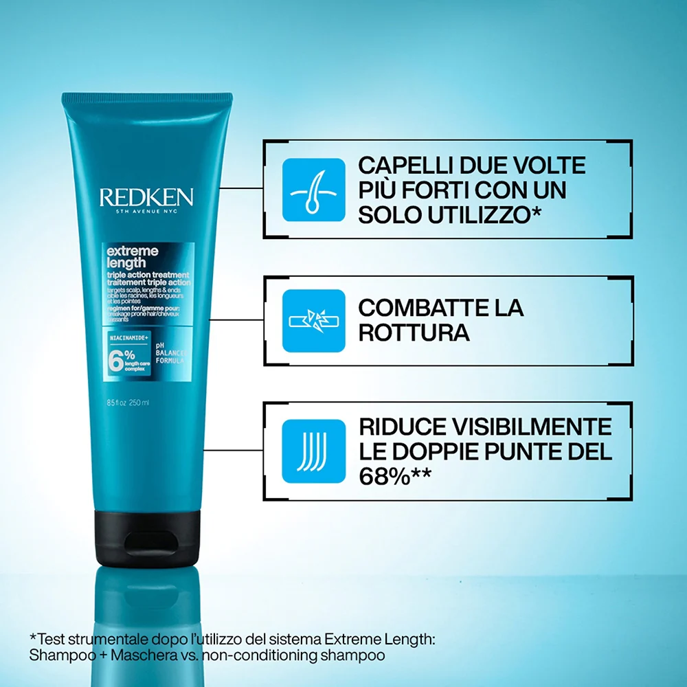 Redken Extreme Length Triple Action Treatment 250 ml - Image 2