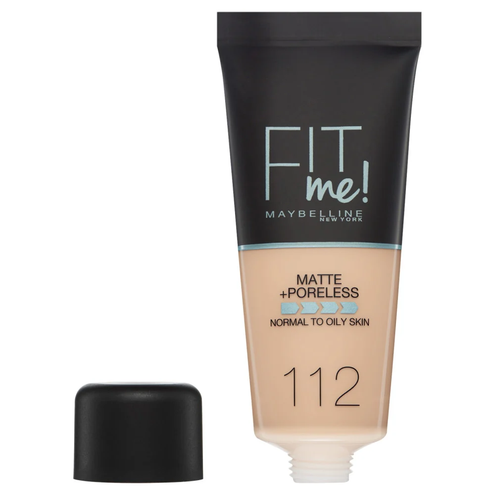 Maybelline New York Fit Me Matte&Poreless 112 Soft Beige - Image 2