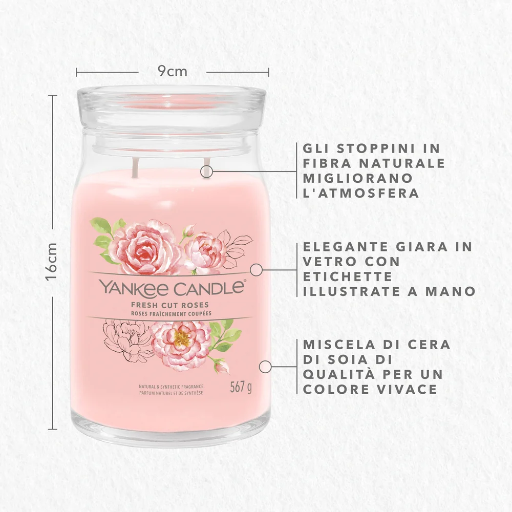 Yankee Candle Fresh Cut Roses Signature Grande Cut Roses Signature - Image 2