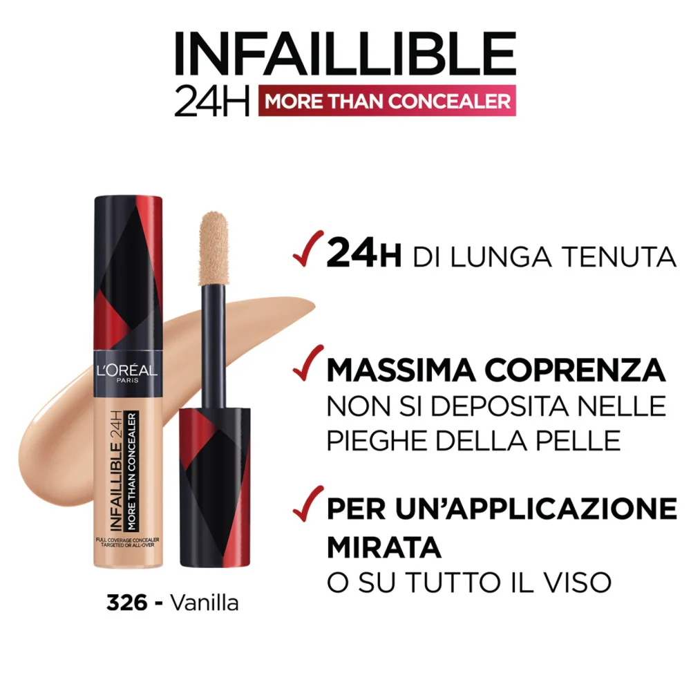 L'oréal Paris Infaillible 24H More Than Concealer 326 Vanille - Image 2