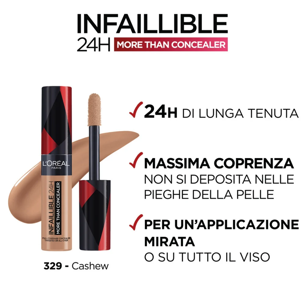 L'oréal Paris Infaillible 24H More Than Concealer 329 Cajou - Image 2