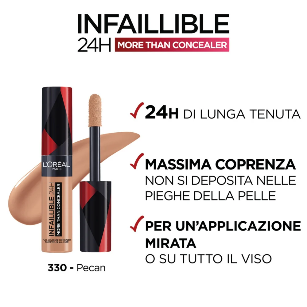 L'oréal Paris Infaillible 24H More Than Concealer 330 Pecan - Image 2