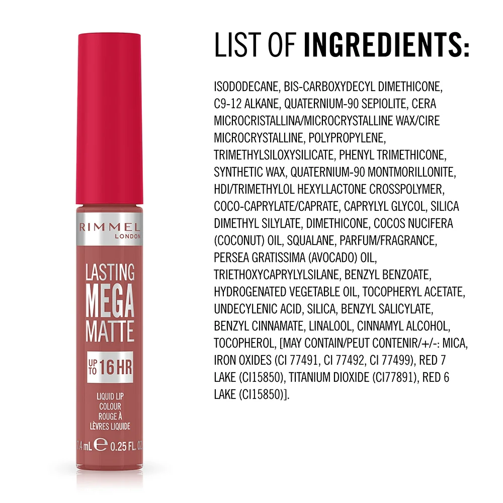 Rimmel Lasting Mega Matte 110 Blush - Image 5