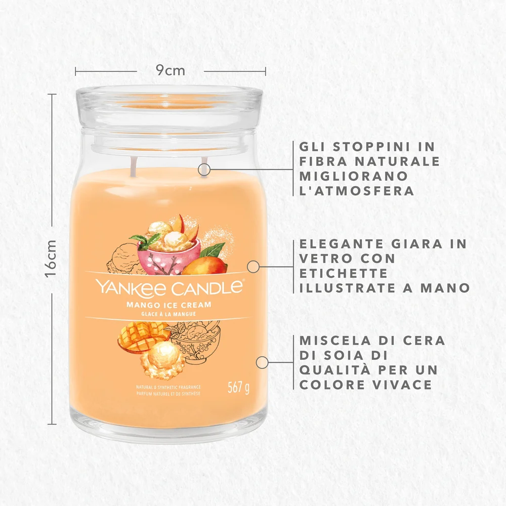 Yankee Candle Mango Ice Cream Signature Grande Ice Cream Signature - Image 2