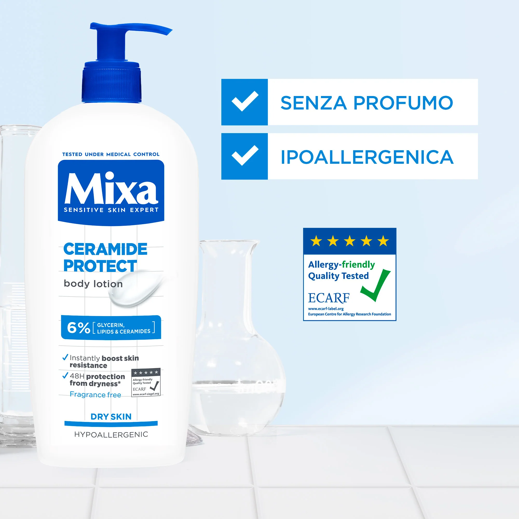 MIXA Ceramide Protect Lozione Idratante Rinforzante  250 ml - Image 5