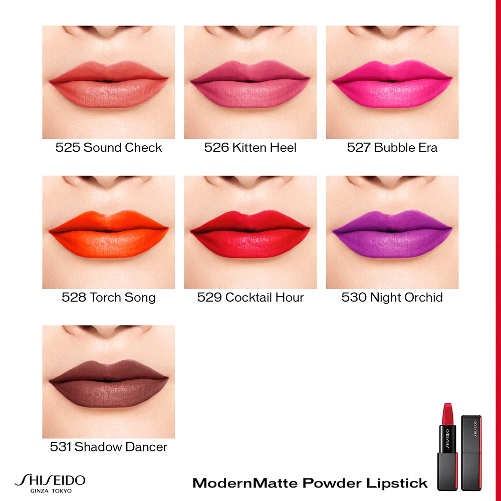 Shiseido ModernMatte Powder Lipstick 529 Cocktail Hour - Image 4