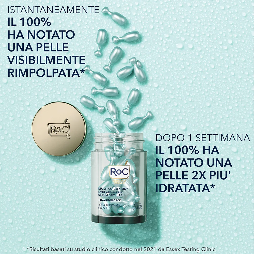Roc Multi Correxion Hydrater + Repulper Capsules Sérum 30 capsule exion Hydrater + Repulper Capsules Sérum - Image 2