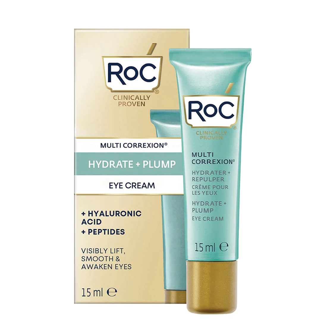 Roc Multi Correxion Hydrater + Repulper Crème Pour Les Yeux 15 ml
