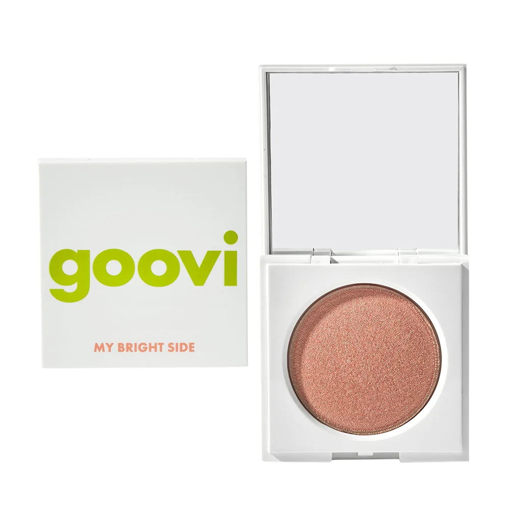 Goovi My Bright Side Creamy Powder Highlighter 03 Caramel Gold - Image 2
