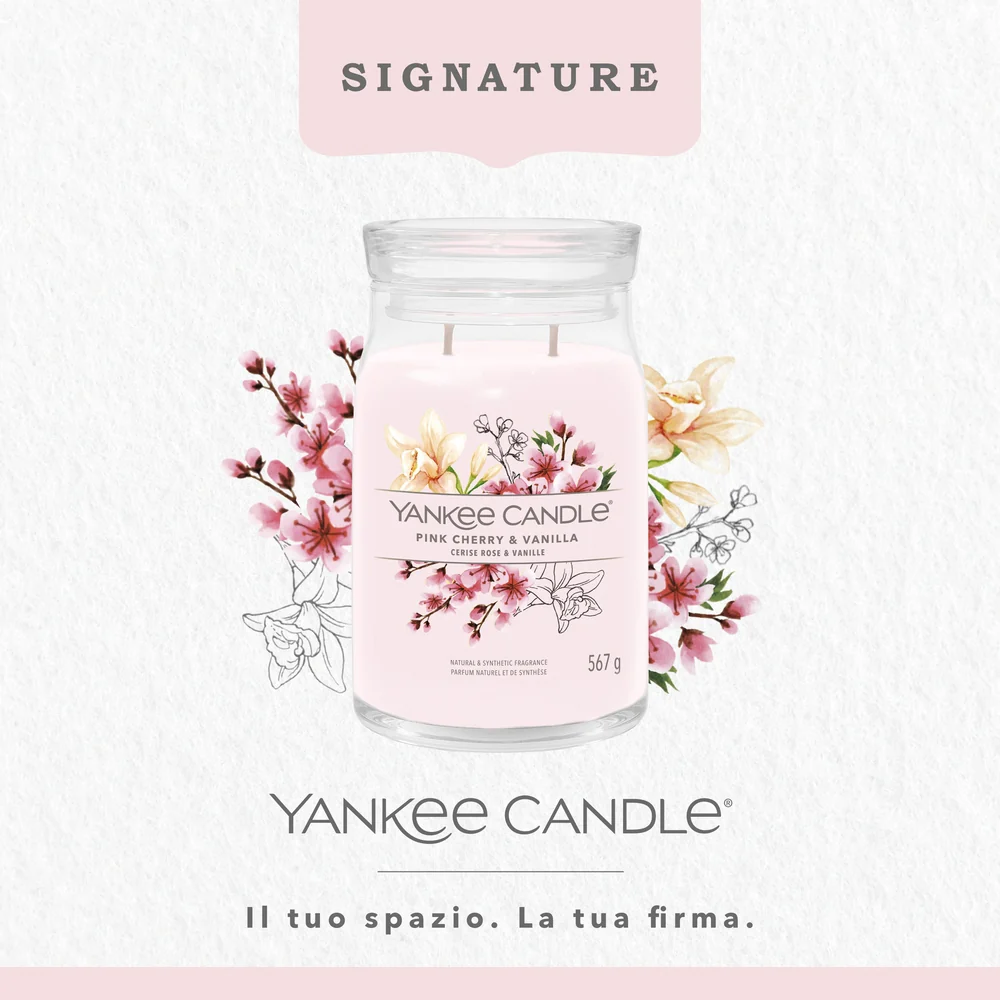 Yankee Candle Pink Cherry & Vanilla Signature Grande herry & Vanilla Signature - Image 3