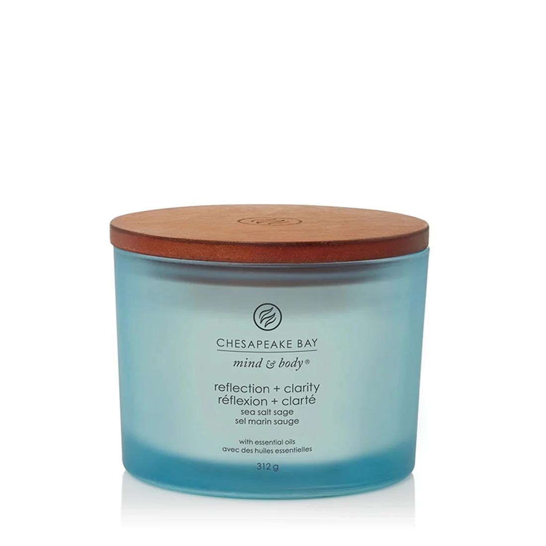 Chesapeake Bay Candle Reflection & Clarity (Sea Salt Sage) 3 stoppini  & Clarity (Sea Salt Sage)