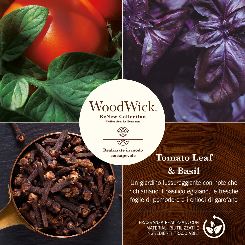 Woodwick ReNew Tomato Leaf & Basil Grande Tomato Leaf & Basil - Image 2