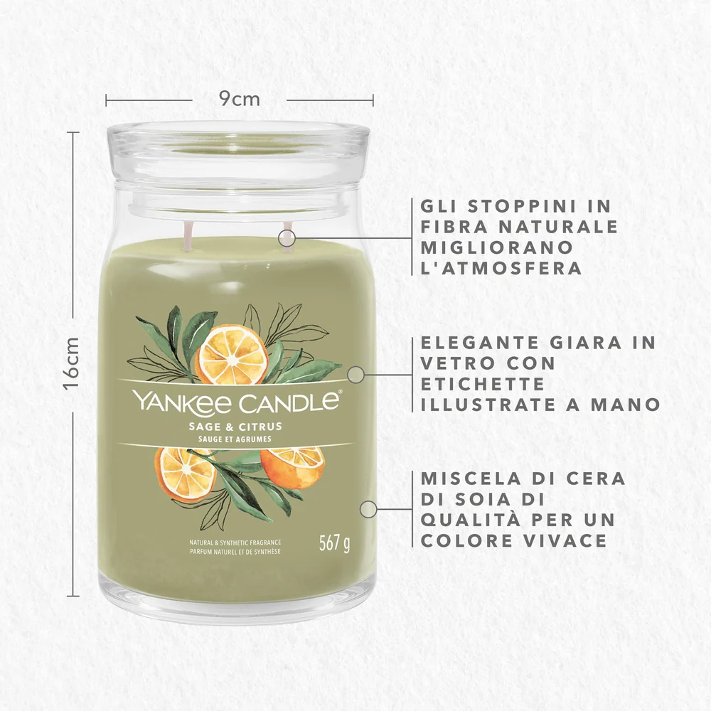 Yankee Candle Sage & Citrus Signature Grande Citrus Signature - Image 3