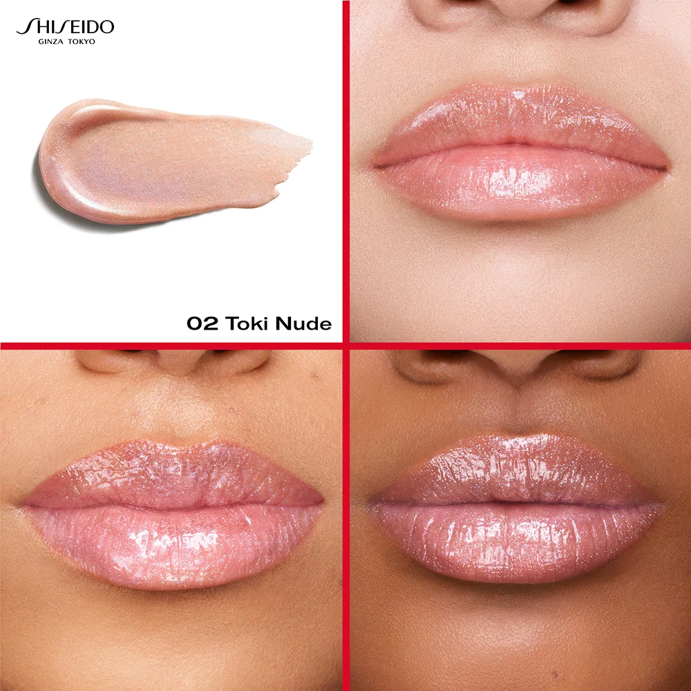 Shiseido Shimmer GelGloss 03 Kurumi Beige - Image 4