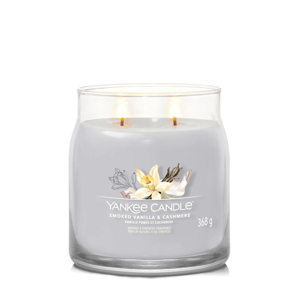 Yankee Candle Smoked Vanilla & Cashmere Signature Media d Vanilla & Cashmere Signature - Image 2