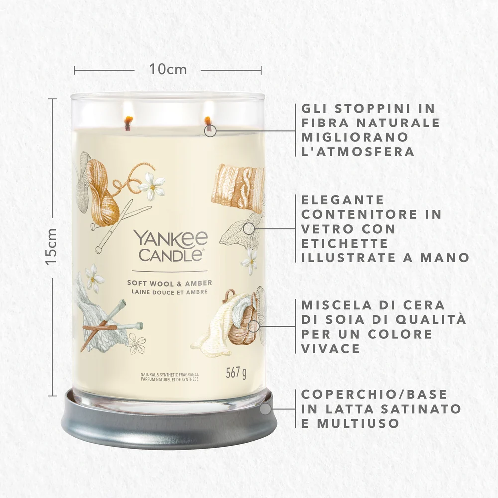 Yankee Candle Soft Wool & Amber Signature Tumbler - Image 2