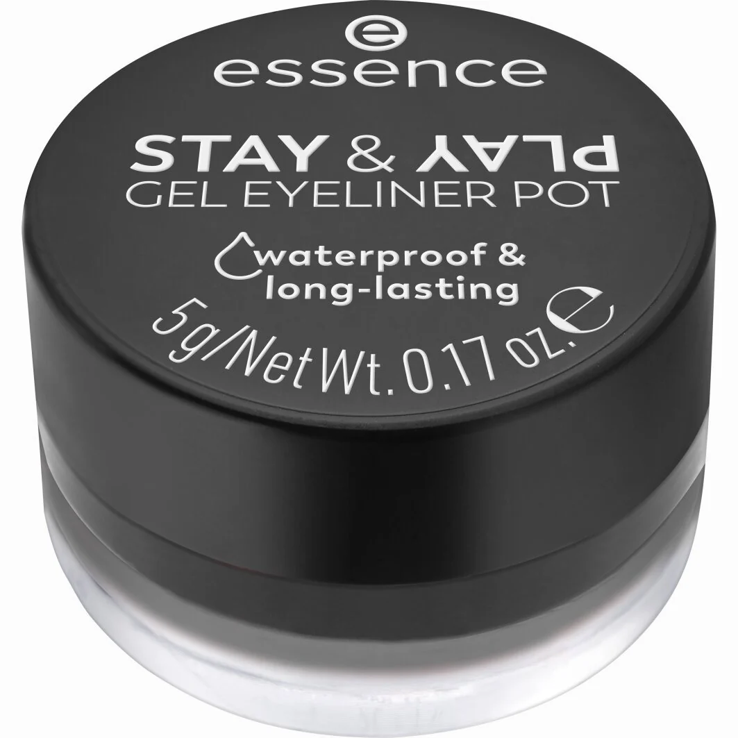 Essence Stay & Play Gel Eyeliner Pot 01 Black - Image 2