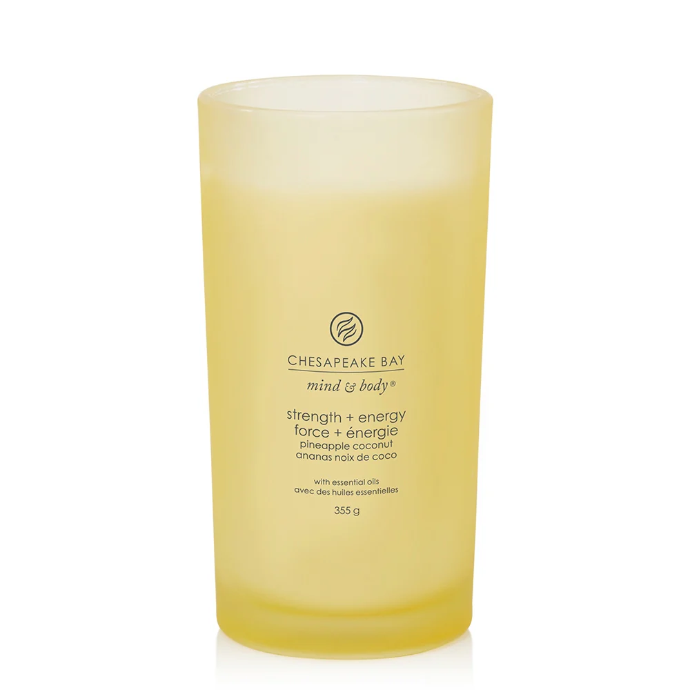 Chesapeake Bay Candle Strength & Energy (Pineapple Coconut) Grande th & Energy (Pineapple Coconut) - Image 2