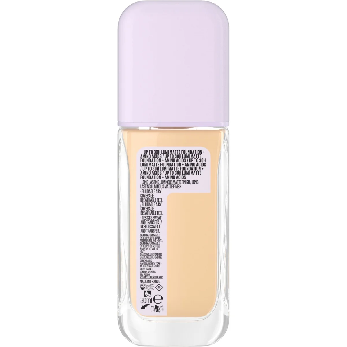 Maybelline New York Superstay Lumi Matte 30H Foundation 118 - Image 3