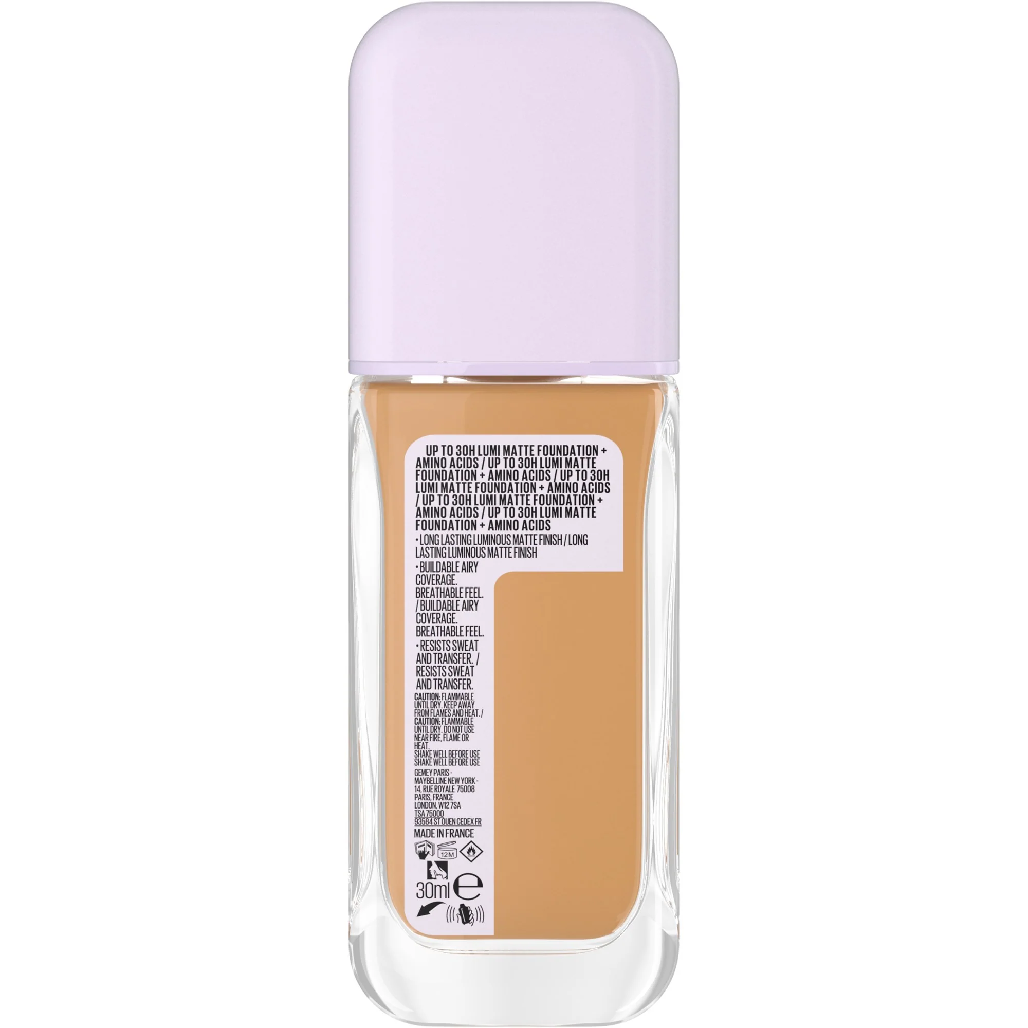 Maybelline New York Superstay Lumi Matte 30H Foundation 332 - Image 3