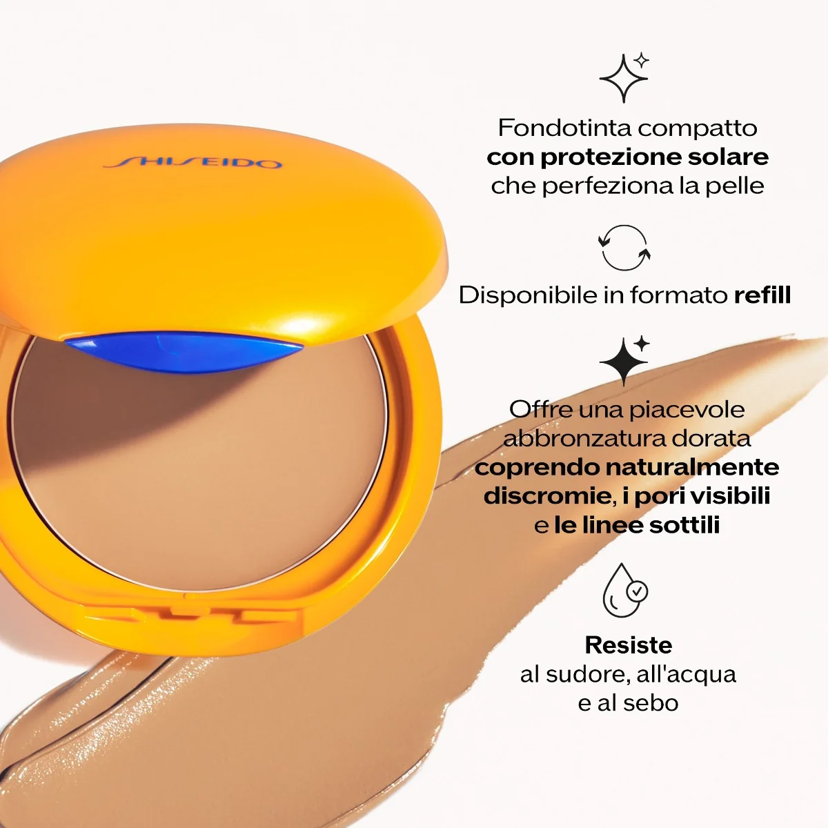 Shiseido Tanning Compact SPF10 Natural Ricaricabile - Image 4