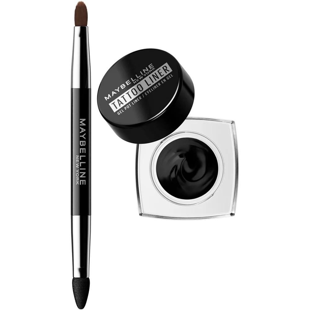 Maybelline New York Tatto Liner Gel Pot 2in1 Blackest Black - Image 4