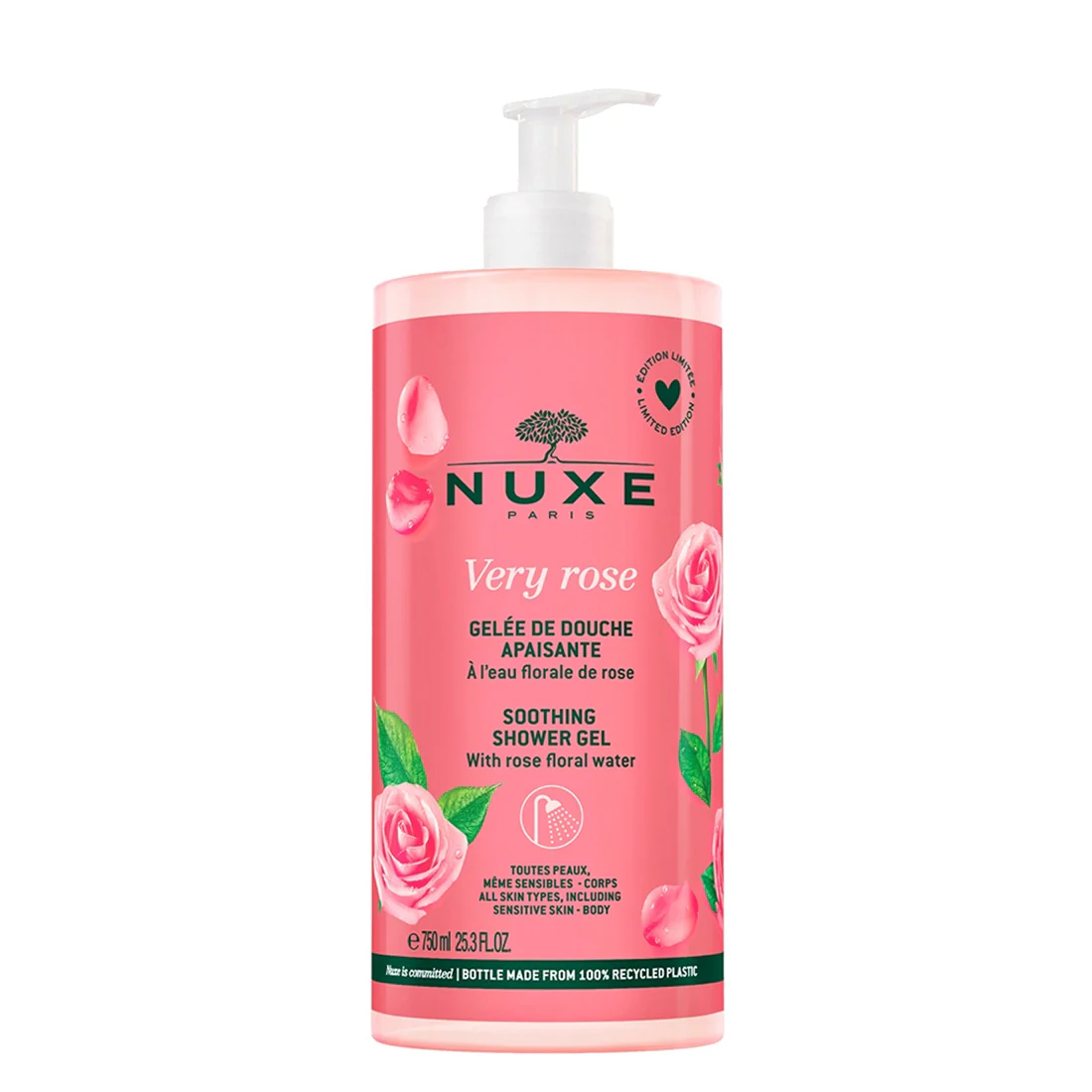 Nuxe Very Rose Gelée de Douche Apaisante 750 ml