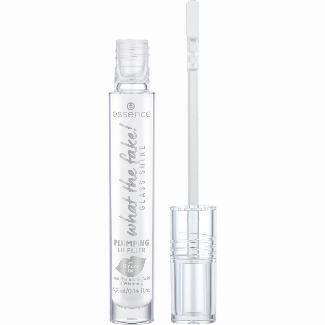Essence What The Fake! Glass Shine Plumping Lip Filler 01 Oh So Glassy! - Image 3