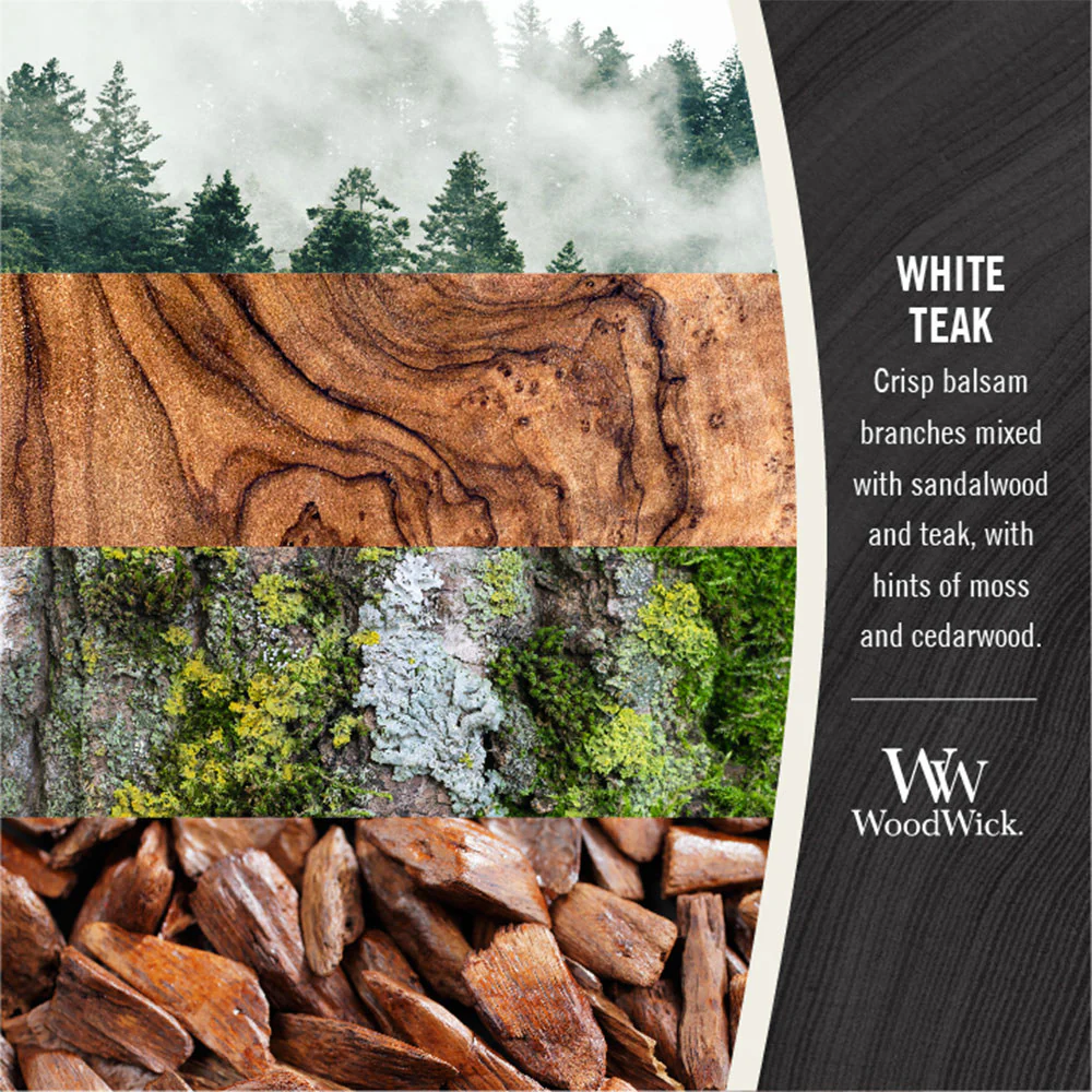 Woodwick White Teak Ellipse eak - Image 3