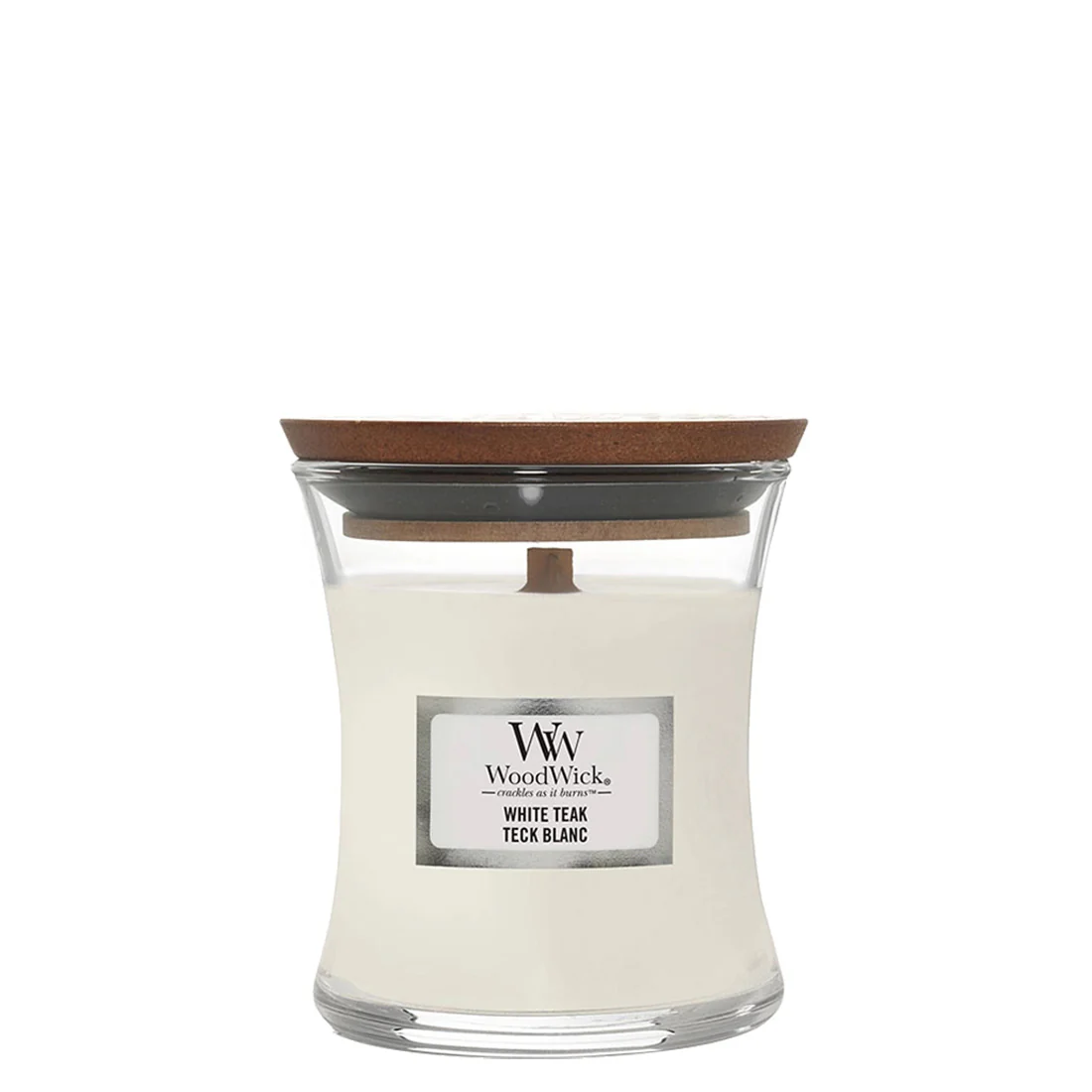 Woodwick White Teak Piccola eak